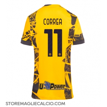 Inter Milan Joaquin Correa #11 Maglia Gara Terza Repliche 2024-25 Donna Maniche Corte